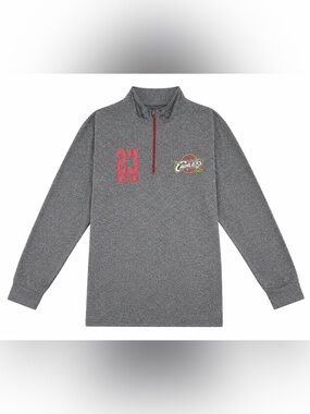 Ultra Game Cavaliers LeBron James #23 Quarter Zip Pullover Men’s Large NBA